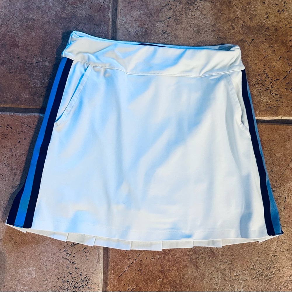 Polo by Ralph Lauren White Skirt with Navy and Blue Accents